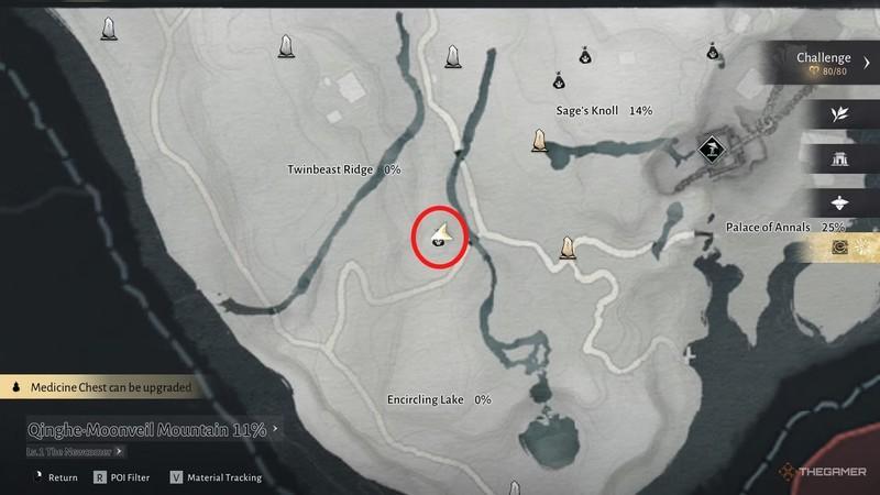 پازل نزدیک Twinbeast Ridge در Where Winds Meet راهنمای کامل Meow Meow.