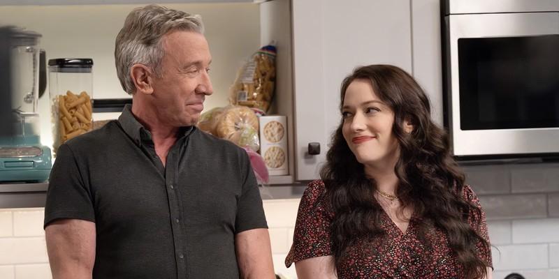 Tim Allen and Kat Dennings as Matt and Riley Parker in Shifting Gears جایگزین The Conners