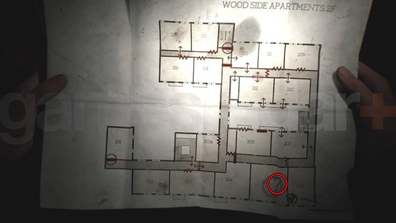 نقشه گاوصندوق Wood Side Silent Hill 2 Remake