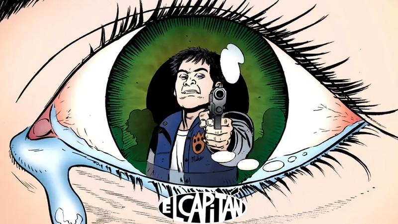 Stray Bullets شبیه Euphoria: انعکاس شخصیتی که اسلحه رو نشونه گرفته روی چشم گریان در کاور کمیک Stray Bullets