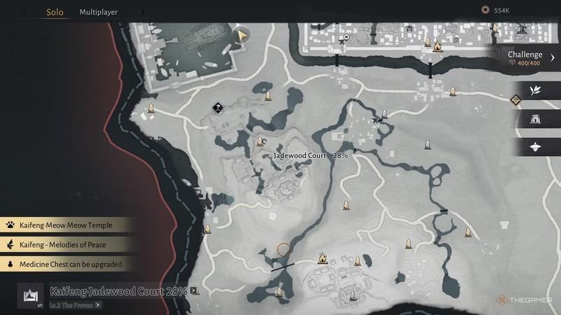 مکان گربه کوئیک سیلور در بازی مکان گربه ها کایفنگ Where Winds Meet.