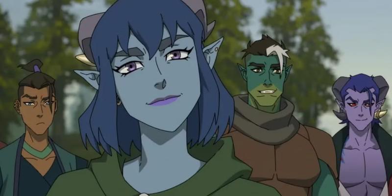 A group of characters from The Mighty Nein looking towards the camera - این مجموعه از سریال های رقیب Game of Thrones