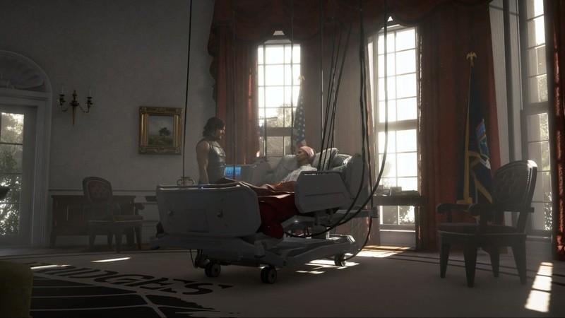 توضیح پایان Death Stranding 1 سم در تخت بیمارستان
