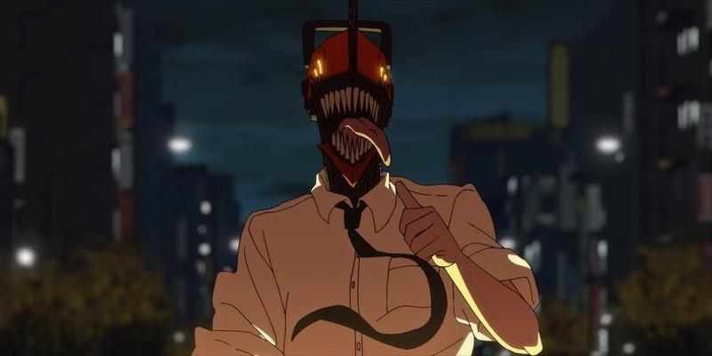 قویترین فرم Chainsaw Man: دنجی با زبان بیرون و شستش که به خودش اشاره می کند