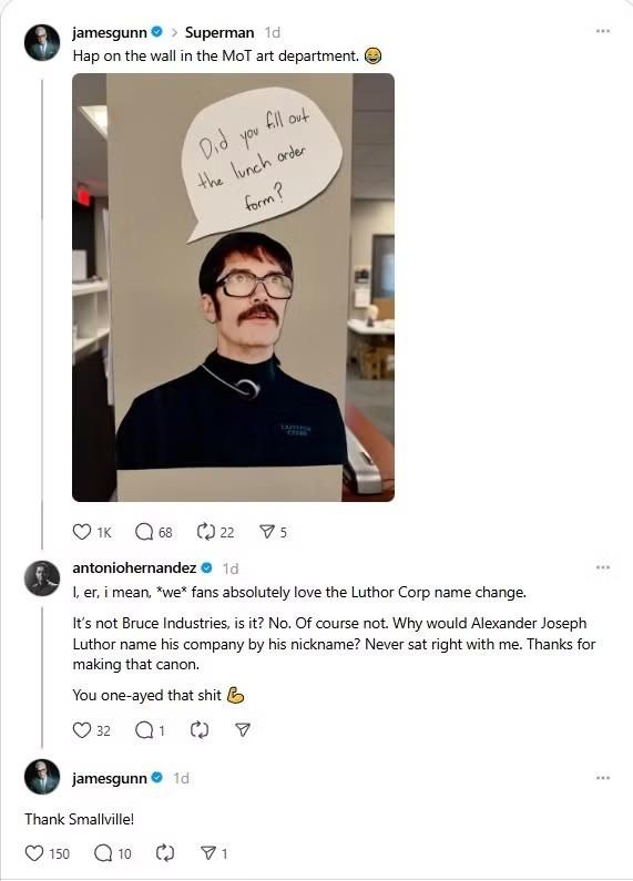 James Gunn Smallville Superman درباره استفاده از تاثیر Smallville در فیلم Superman