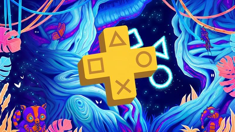 PlayStation Plus حذف بازی PS4: لوگوی PlayStation Plus در مقابل یک اثر هنری خاص