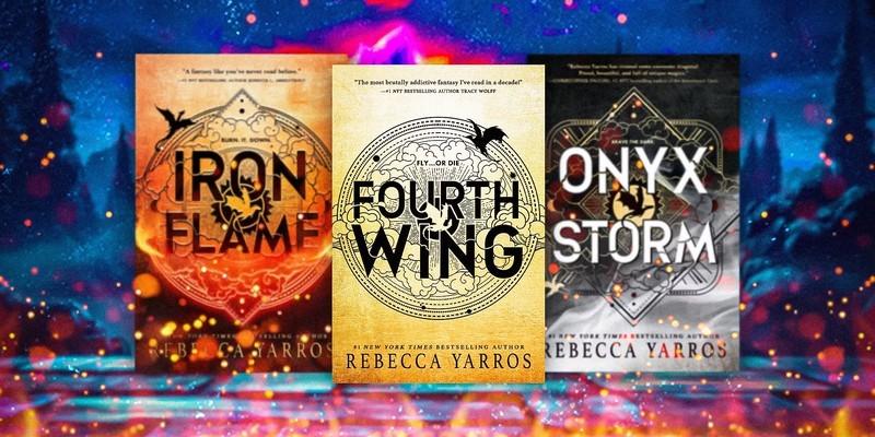 Fourth Wing, Iron Flame, and Onxy Storm by Rebecca Yarros - یکی از سریال های رقیب Game of Thrones
