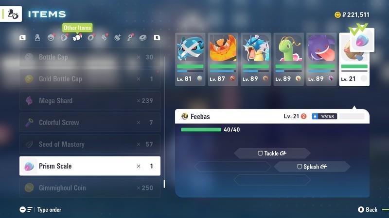 Feebas پیدا کردن و تکامل در Pokemon Legends ZA