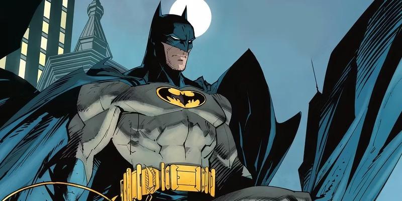 Comic book art: Batman wearing a blue and gray costume in DC Comics - Batman DCU خواسته ها و دیدگاه