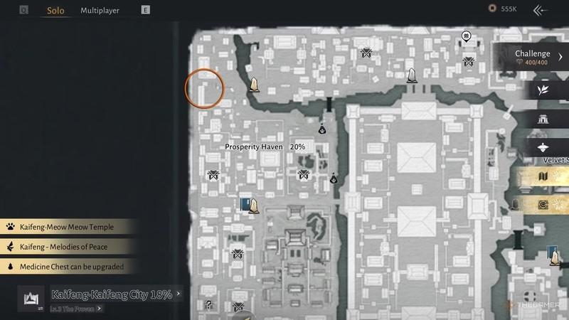 مکان گربه شماره 12 در بازی مکان گربه ها کایفنگ Where Winds Meet.