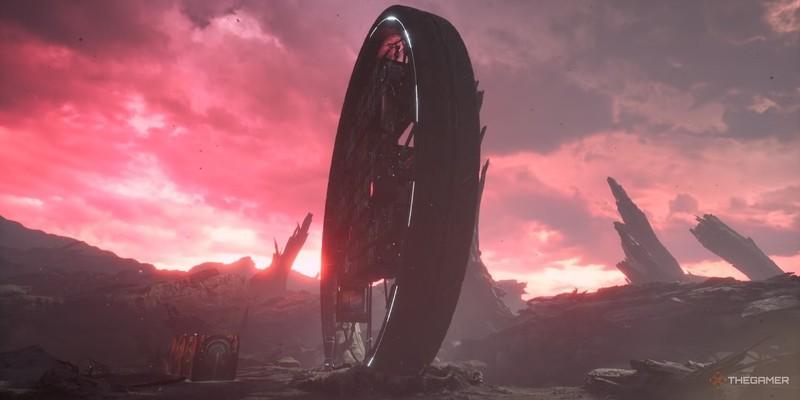 پایگاه متحرک در حالی که خورشید در حال طلوع در The Alters، یکی از بهترین بازی های 2025 است.