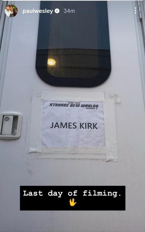 پایان فیلمبرداری Star Trek: Strange New Worlds: پایان کار پل وسلی در تریلر