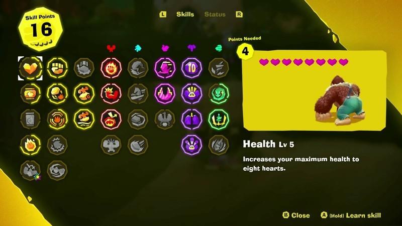 بهترین مهارت های Donkey Kong Bananza: مهارت ها و ارتقاءها برای دی کی