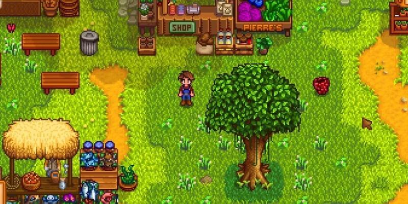 مدل لگو Stardew Valley: بازیکن در وسط بازار کشاورزان
