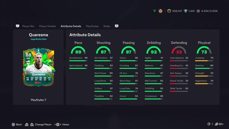 اولین کارت هیروهای ریکاردو کوارشما در FC 26