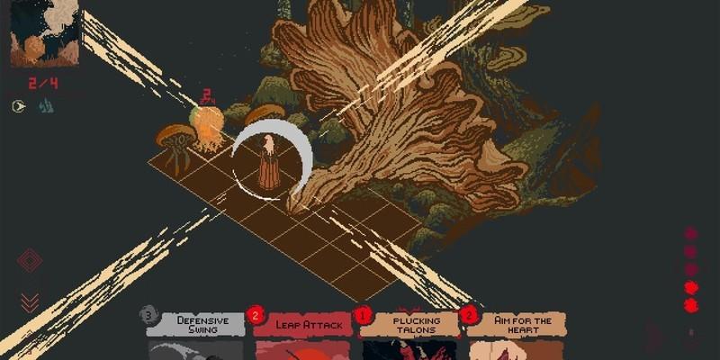 گیم پلی ایکس باکس گیم پس Death Howl: کارت ها و رویارویی رو با یک قارچ سالار را نشان می دهد.