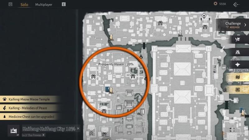 مکان های گربه های 13 تا 17 در بازی مکان گربه ها کایفنگ Where Winds Meet.