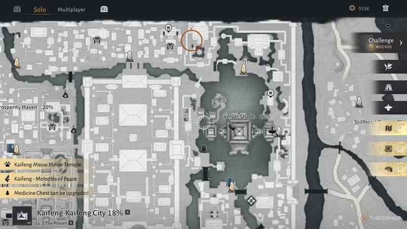 مکان گربه شماره 18 در بازی مکان گربه ها کایفنگ Where Winds Meet.