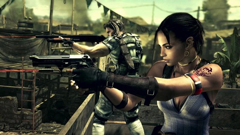 کریس و شوا در Resident Evil 5 نشانه گیری می کنند. Resident Evil 5 بازسازی ارزش دارد؟