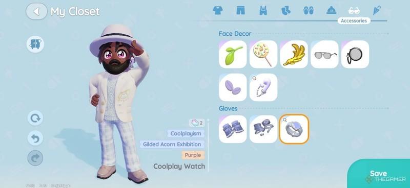 ایده لباس Heartopia: یه بازیکن با لباس رسمی در Heartopia.