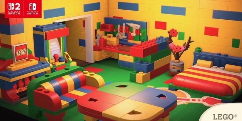 LEGO room in classic colors - Animal Crossing: New Horizons LEGO آیتم ها شخصی سازی