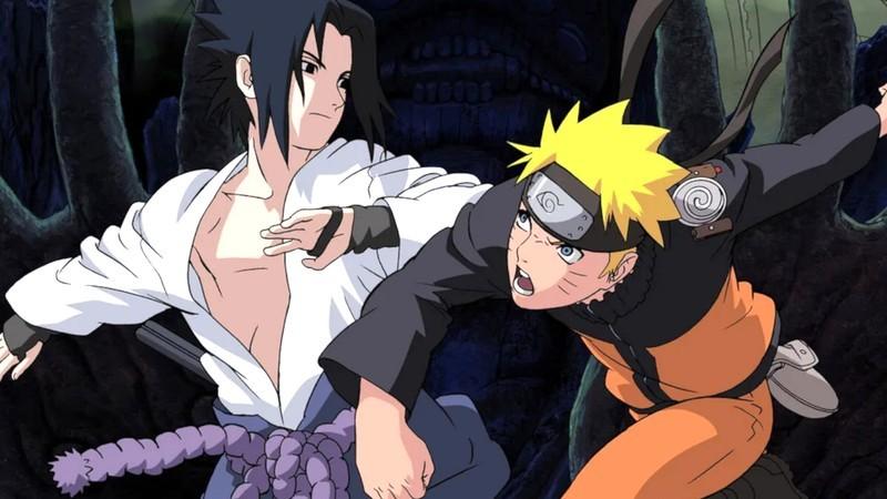لیست فیلر Naruto و Shippuden: ناروتو اوزوماکی و ساسکه اوچیها در حال مبارزه با یکدیگر در انیمه Naruto.