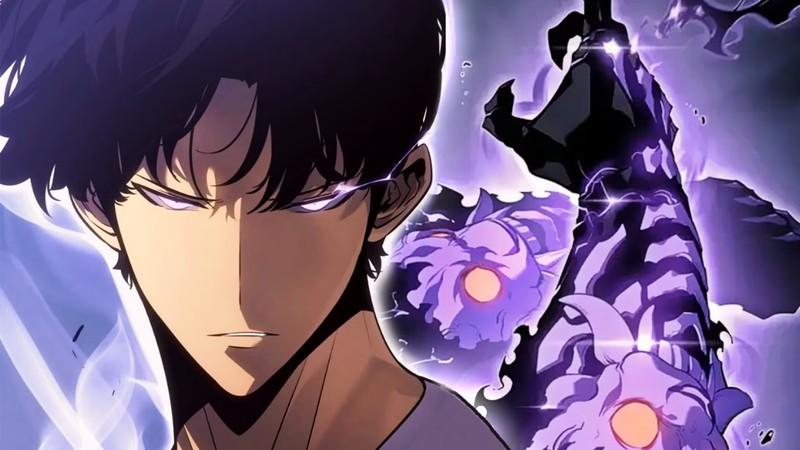 سونگ سوهو با دستکش های رزمی در پس زمینه - Solo Leveling تغییر طراح