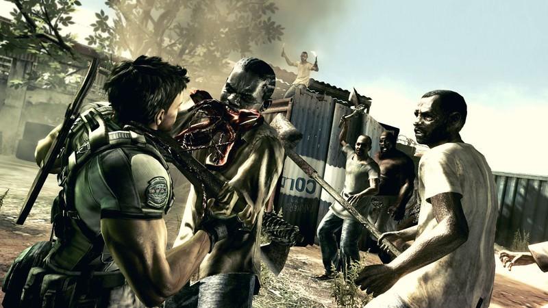 کریس توسط دشمنان آلوده در روز روشن در Resident Evil 5 گرفته شده است. Resident Evil 5 بازسازی ارزش دارد؟