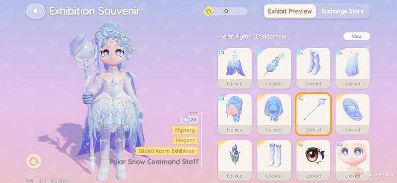 ایده لباس Heartopia: بنر فانتزی با بازیکنی که در حال پرو کردن لباس در Heartopia است.