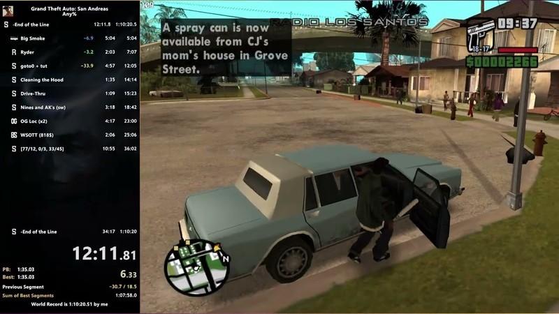 GTA San Andreas روش سریع - Any% in 53:46