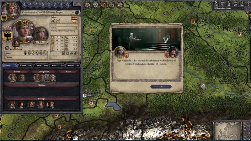 اسکرین شات گیم پلی Crusader Kings 2، از بهترین بازی های رایگان کامپیوتر استراتژی