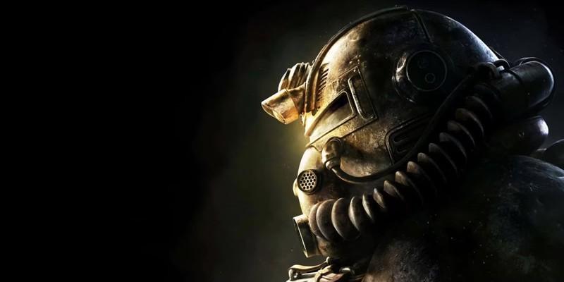 نمایی از نیم رخ یک زره قدرتمند (Power Armor) در بازی Fallout 5 شهر نیویورک