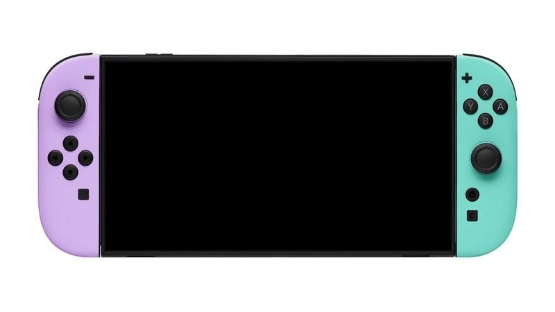 اسکین Joy-Con Switch 2 بنفش سبز - switch 2 with purple and green joy-con.