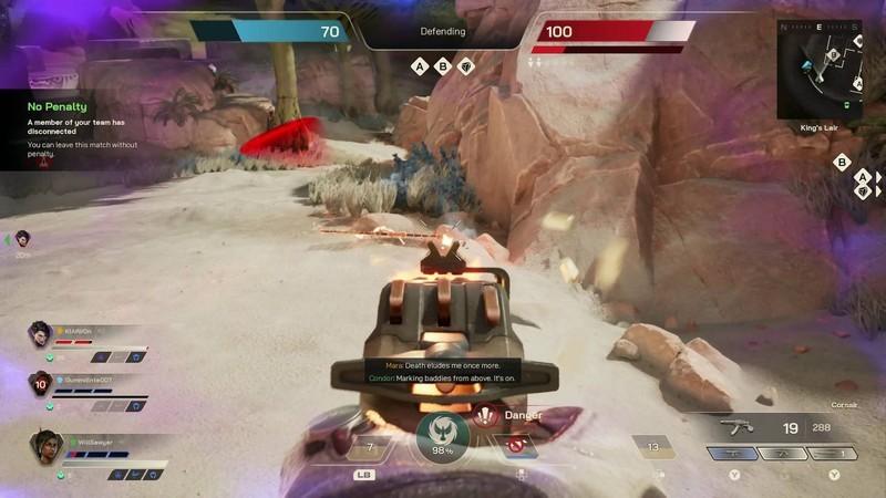 شلیک به نیزه شوک دار اتیکوس دشمن با اسلحه Corsair در Highguard | نکات Highguard مبتدی