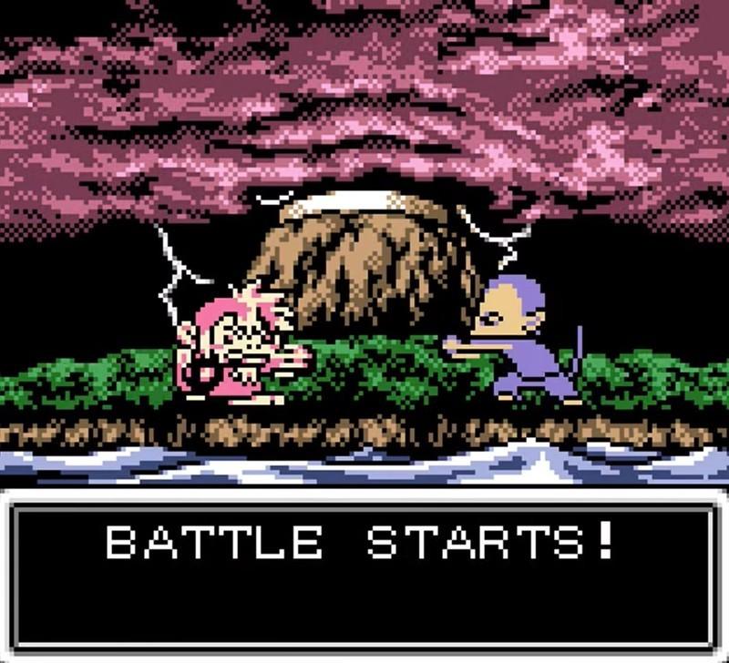 پیکاچو از Pokémon به همراه بازی کلاسیک بازی Monkey Puncher شبیه Pokémon 2 برای GameBoy