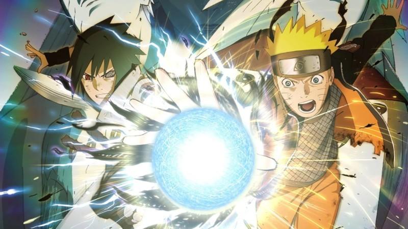 لیست فیلر Naruto و Shippuden: ناروتو اوزوماکی و اوبیتو اوچیها در حال دست درازی به یک گوی آبی درخشان در انیمه Naruto Shippuden.
