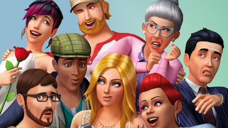 آرت ورک The Sims 4، یکی از بهترین بازی های رایگان Steam، که 8 سیمز با ظاهرهای مختلف را نشان می دهد.