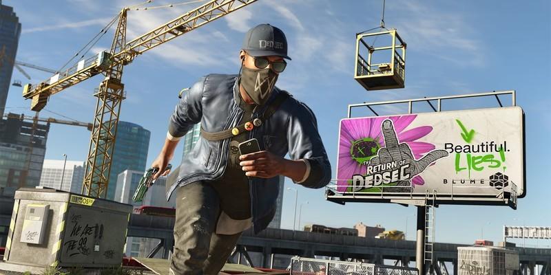 شخصیت Watch Dogs 2 در حال دویدن روی پشت بام ها - Watch Dogs 2 رایگان PlayStation Plus
