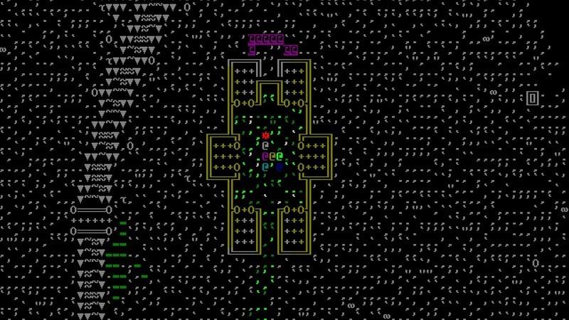 اسکرین شات گیم پلی Dwarf Fortress، از بهترین بازی های رایگان کامپیوتر شبیه ساز
