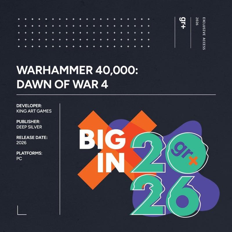 باکس اطلاعات GamesRadar+ Big in 2026 برای بازی Warhammer 40,000 Dawn of War 4 گیم پلی: ناشر: Deep Silver؛ سازنده: King Art Games؛ تاریخ انتشار: 2026؛ پلتفرم ها: PC
