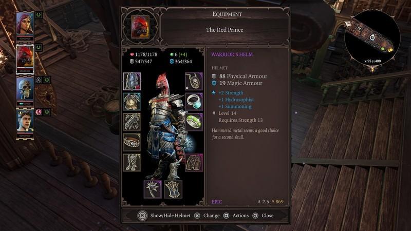 اجزای کلیدی بیلد Red Prince Divinity Original Sin 2