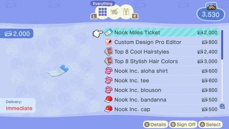 خرید بلیط Nooks Miles در بازی Animal Crossing: New Horizons