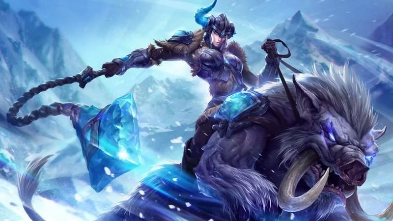 آرت League of Legends از زن شاخ دار، از بهترین بازی های رایگان کامپیوتر MOBA