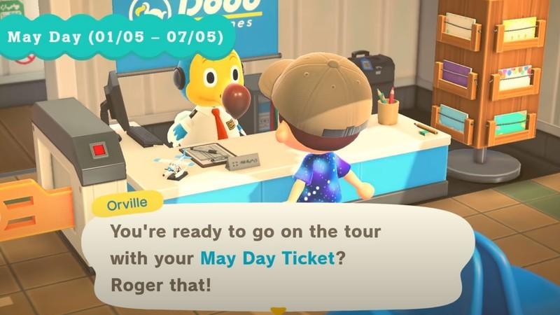 صحبت با اورویل در Animal Crossing: New Horizons تقویم رویدادها