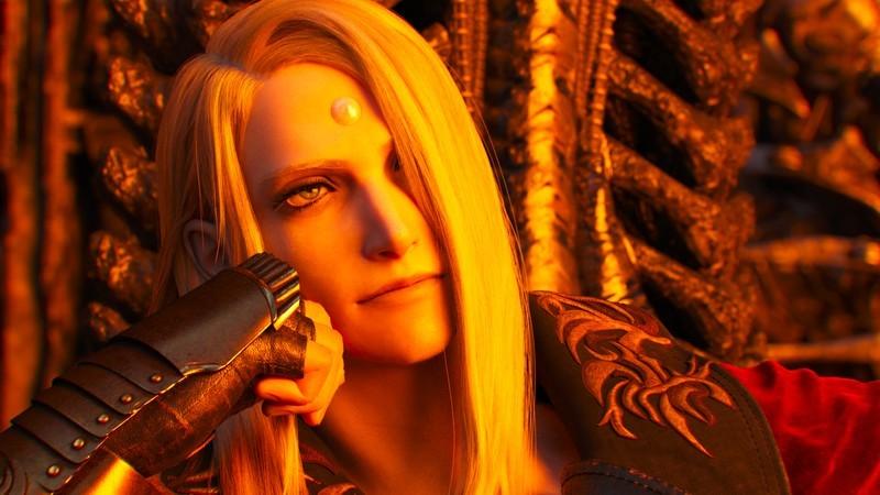 صفحه Final Fantasy XIV که شخصیت منفی زنوس یائه گالووس را روی تختی در ماه نشان می دهد، بخشی از بهترین بازی های رایگان Steam.