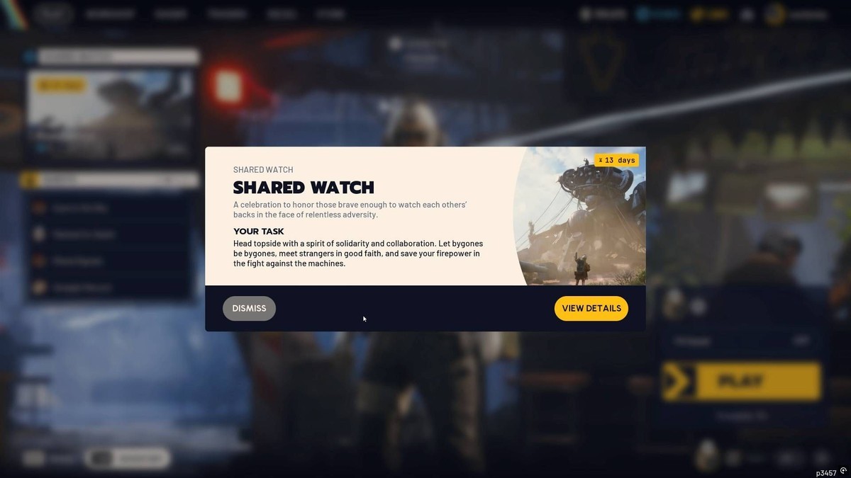 لیست پاداش ها و نحوه دریافت جوایز ایونت Shared Watch Arc Raiders