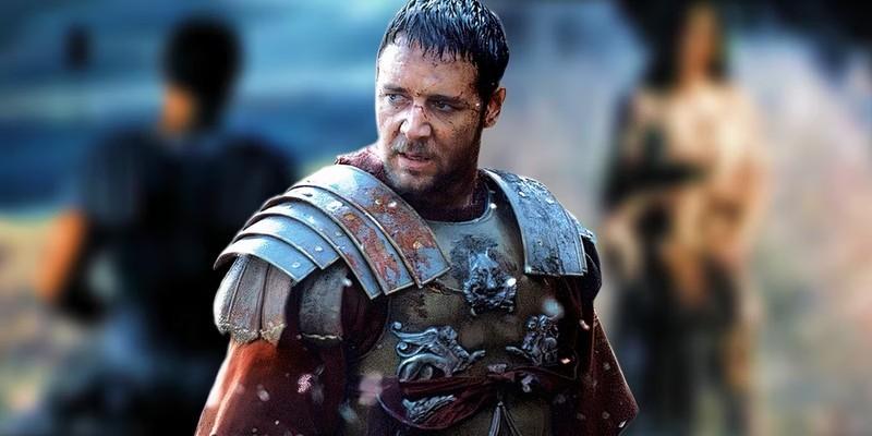 راسل کرو در Gladiator؛ موسیقی فیلم در پاتیناژ المپیک.