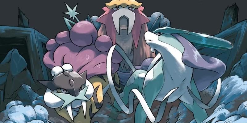 The Legendary Beasts Raikou, Entei, and Suicune in HeartGold and SoulSilver key art. چرا Pokémon Legends Johto نه؟