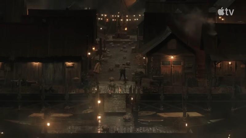 لی شاو و کیکو میورا در حال فرار از فرزندان Titan X در فصل دوم Monarch: Legacy of Monsters - نحوه دسترسی کلیپ Titan X