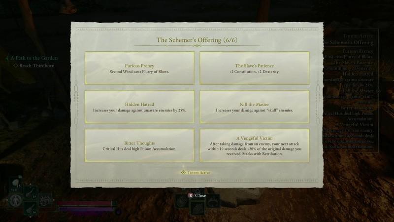 تمام باف های Totem of Defiance در Avowed